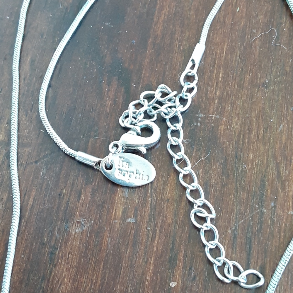 Lia Sophia rose quartz pendant necklace - Picture 3 of 3